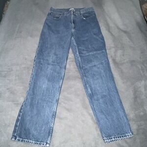 LL Bean Original Fit High Rise Straight Leg Light Wash Jeans Women's Sz 10
